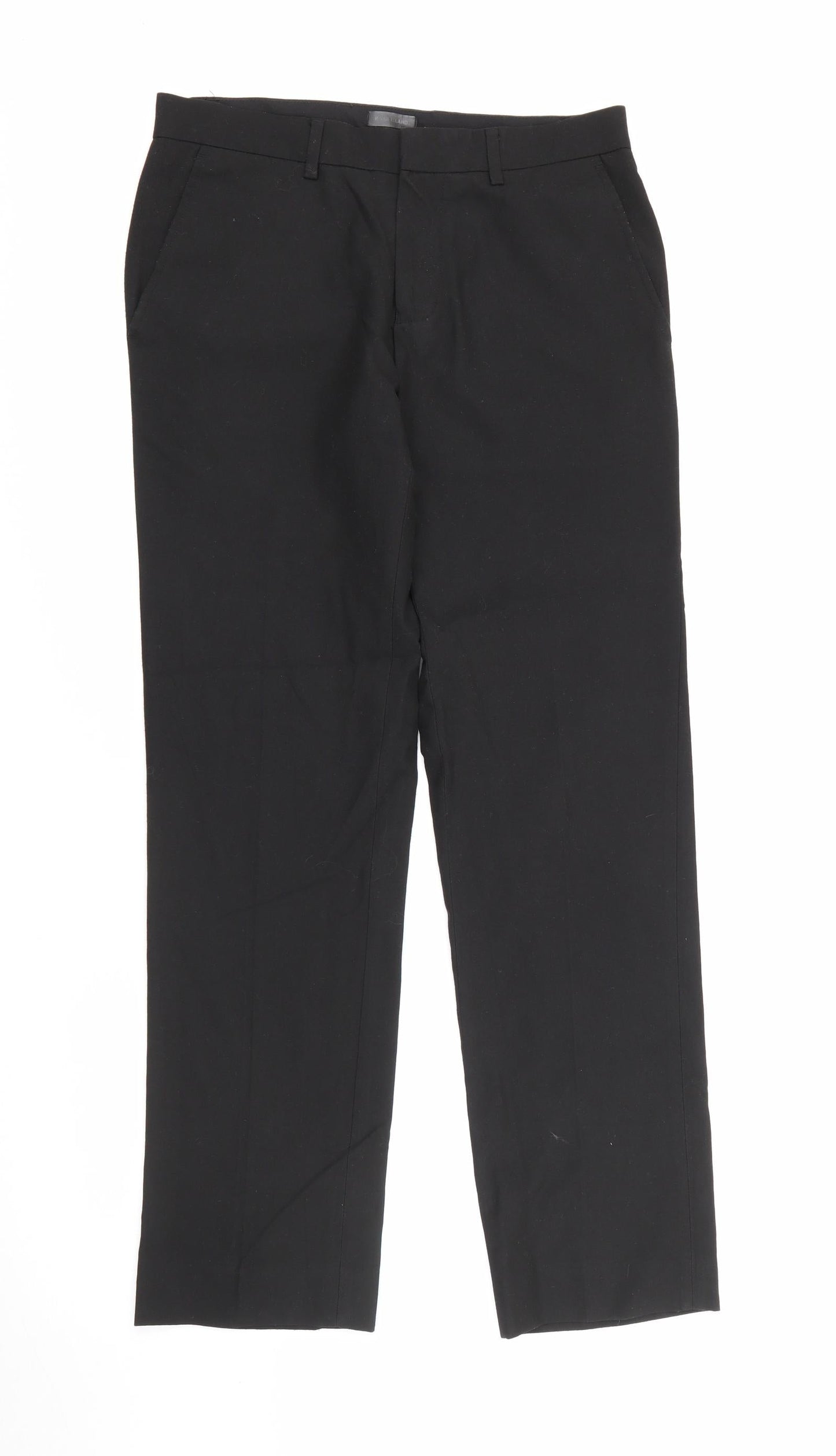 River Island Womens Black  Polyester Trousers  Size 28 in L28 in Regular Zip