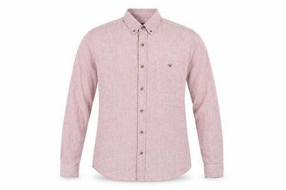 Topman Mens Red  Cotton  Button-Up Size S Collared Button