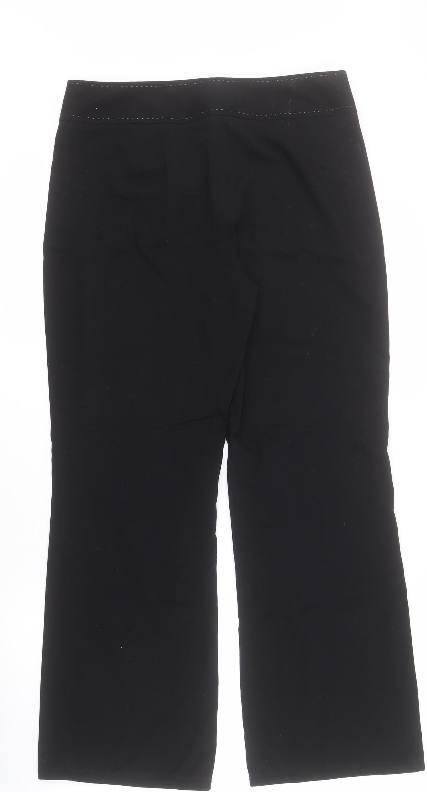 NEXT Womens Black  Polyester Dress Pants Trousers Size 10 L29 in Regular Zip