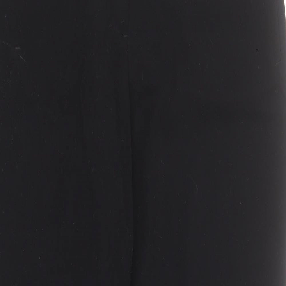 NEXT Womens Black  Polyester Dress Pants Trousers Size 10 L29 in Regular Zip