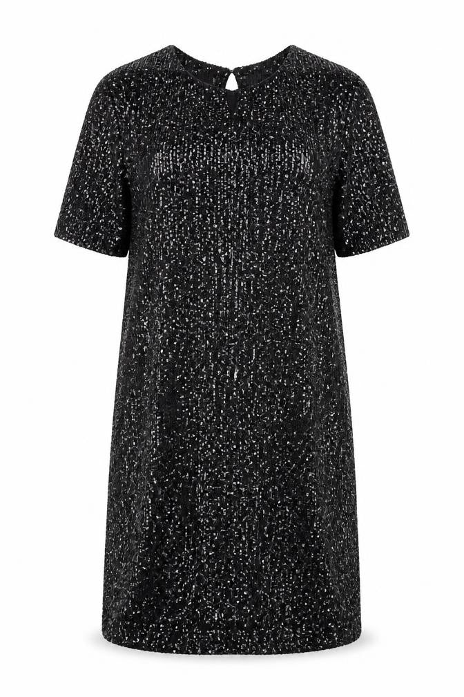 New Look Womens Black  Polyester A-Line  Size 10  Round Neck Pullover