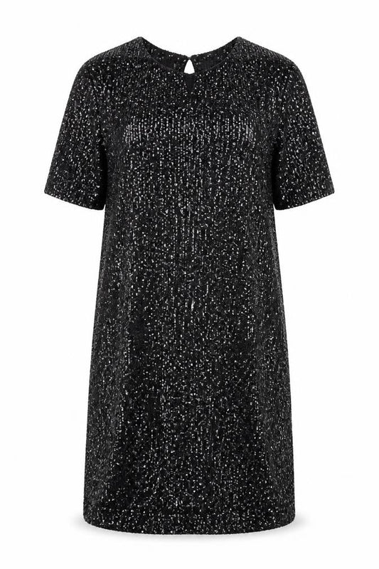 New Look Womens Black  Polyester A-Line  Size 10  Round Neck Pullover