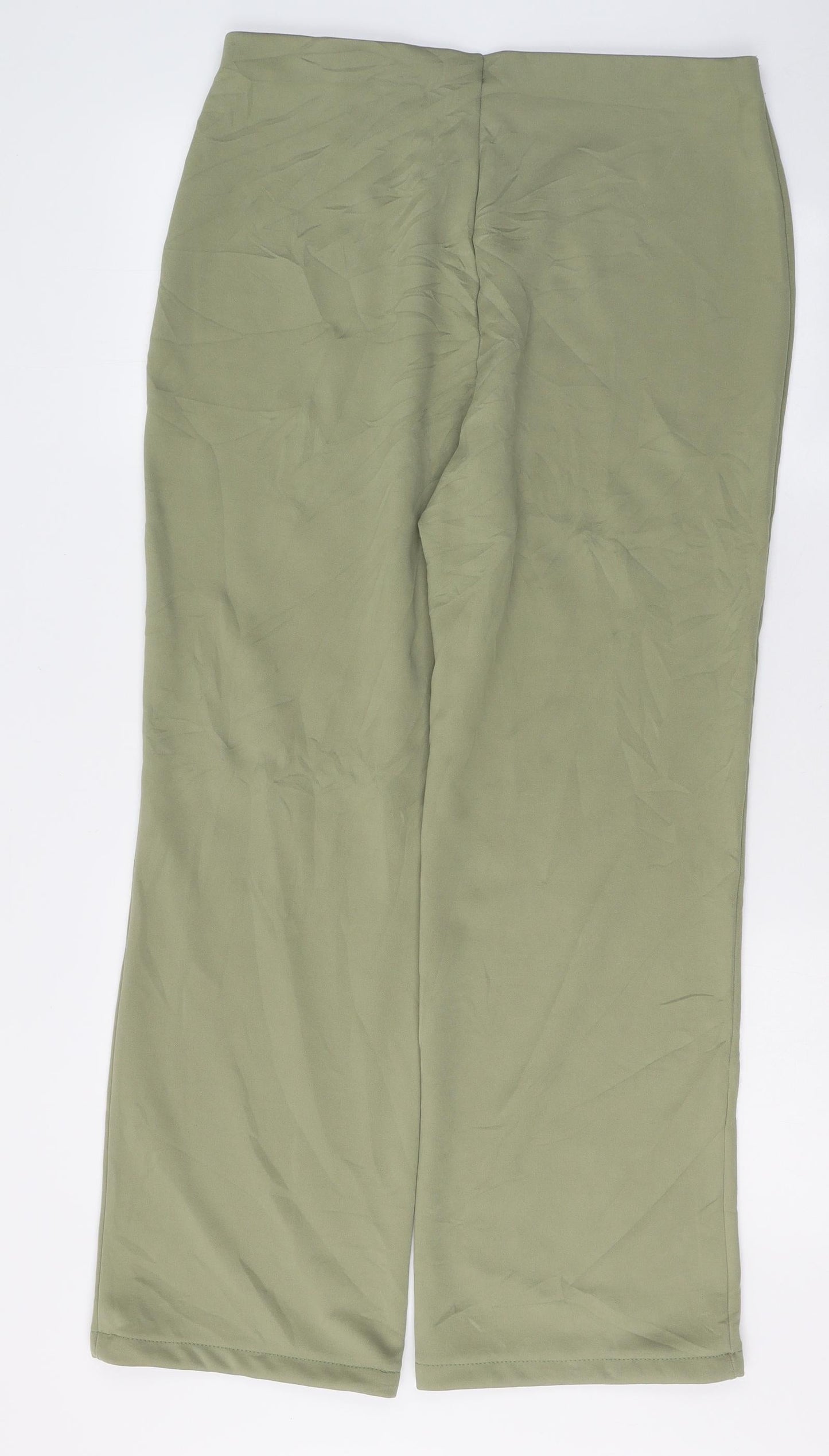 Classics Womens Green  Polyester Trousers  Size 16 L29 in Regular
