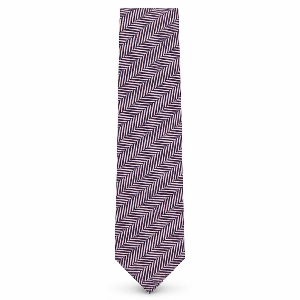 Leonardo Deici x Mens Multicoloured Striped Silk Pointed Tie One Size