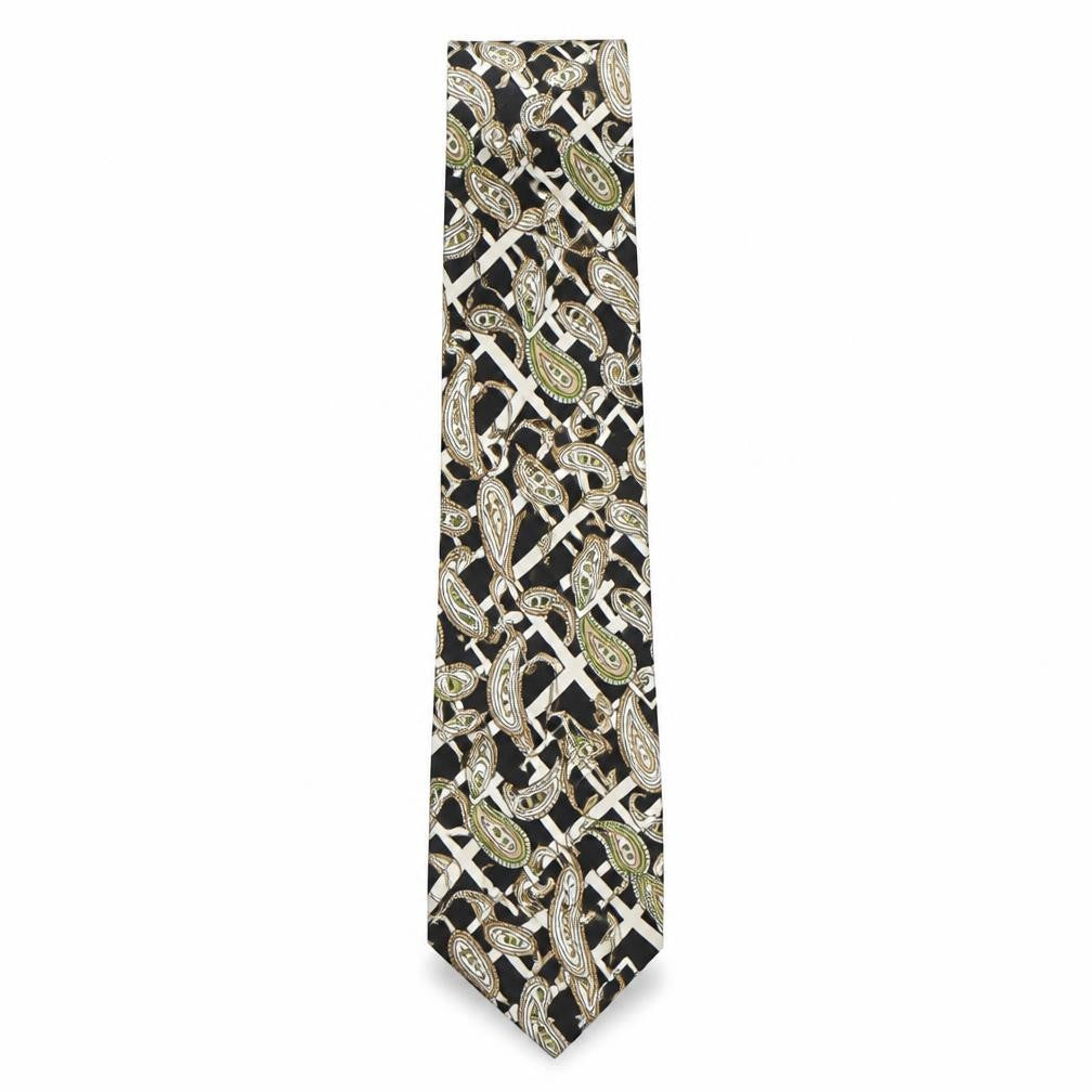 Michelsons Mens Multicoloured Paisley Silk Pointed Tie One Size