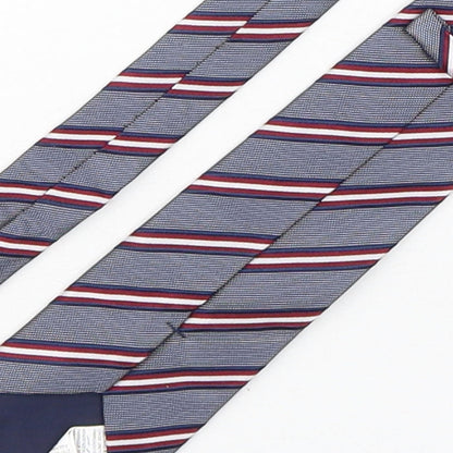 Marks & Spencer Mens Multicoloured Striped Silk Pointed Tie One Size