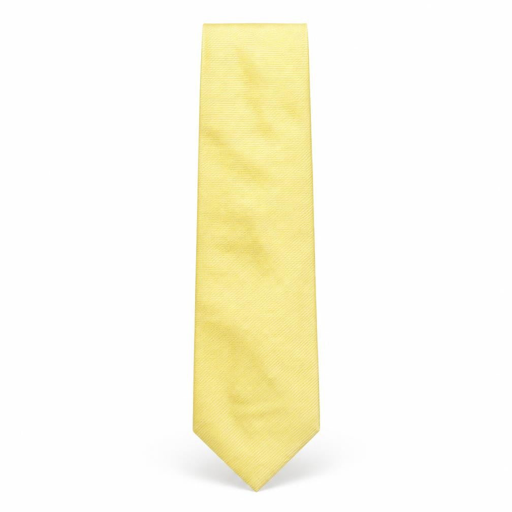John Lewis  Mens Gold Striped Silk Pointed Tie One Size