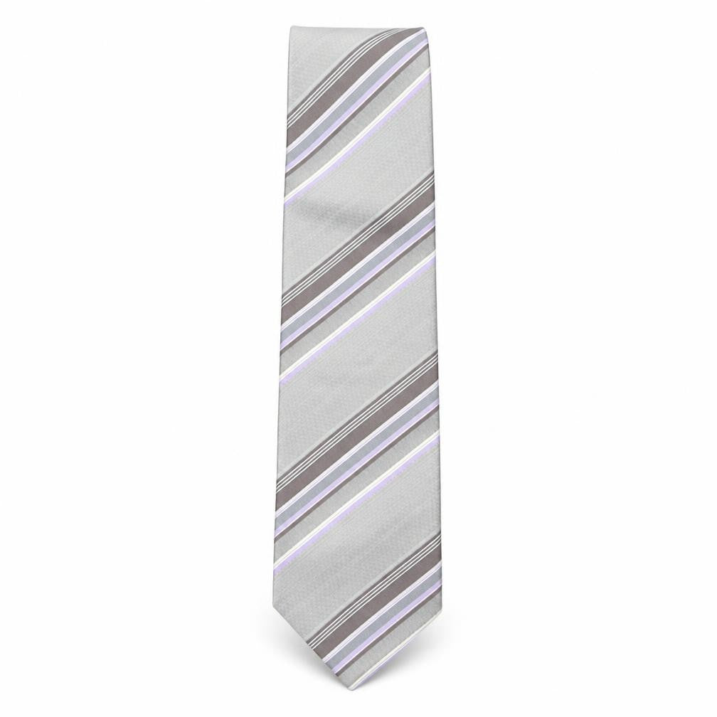 Collezione Mens Multicoloured Striped Silk Pointed Tie One Size