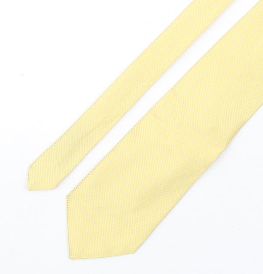 Benjamin James Mens Gold Grenadine Silk Pointed Tie One Size
