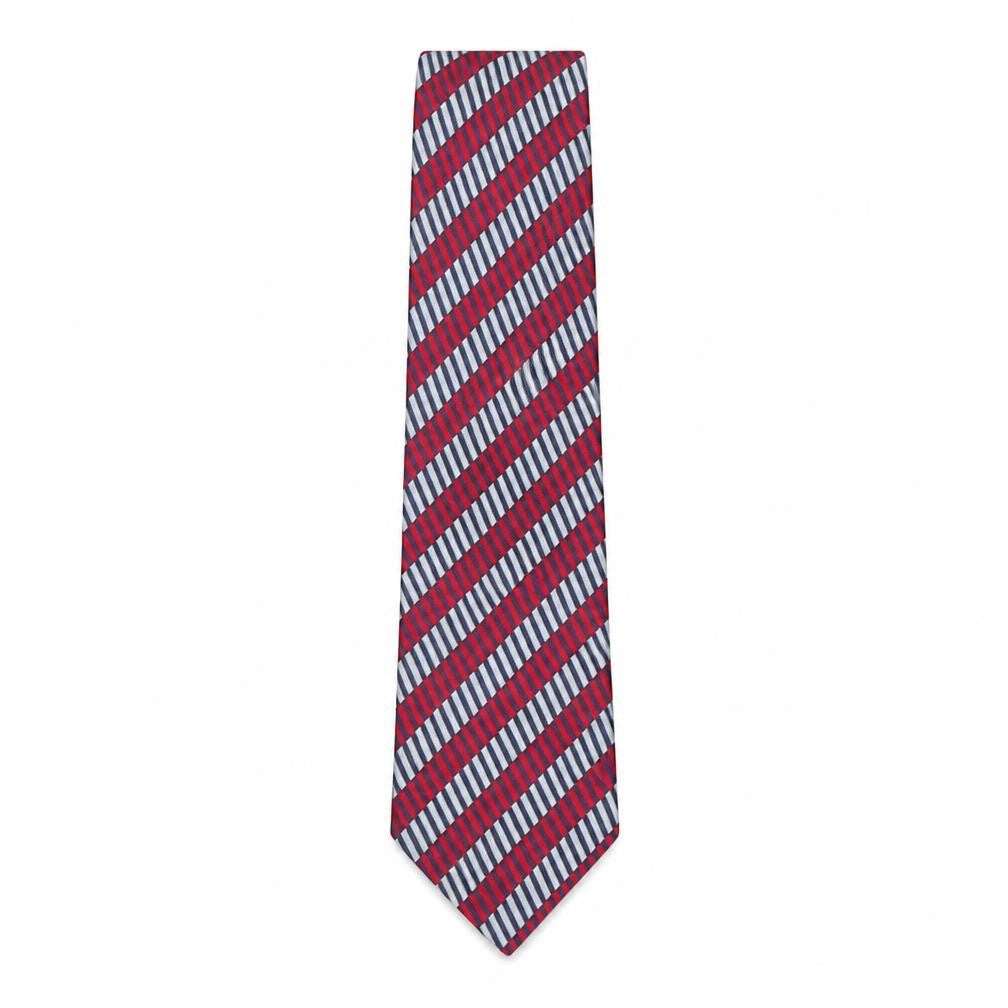 Michaelis  Mens Multicoloured Striped Silk Pointed Tie One Size