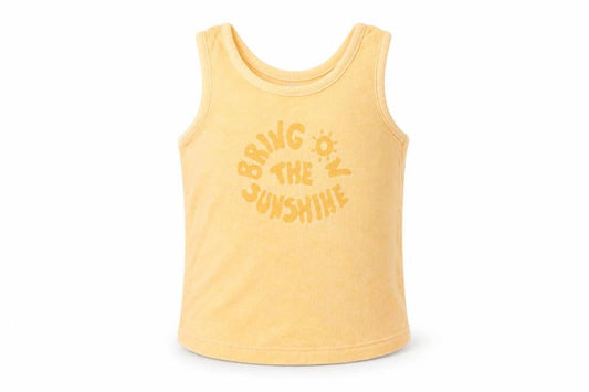 Primark Baby Orange  Cotton Basic Tank Size 9-12 Months Crew Neck Pullover - Sunshine