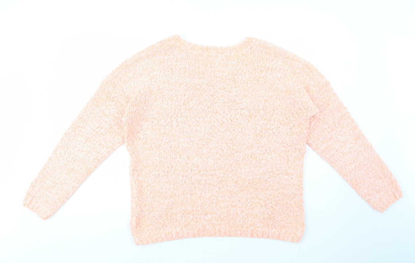 Atmosphere Womens Orange Crew Neck  Polyester Pullover Jumper Size 16