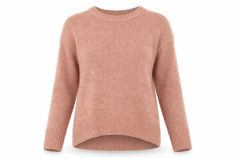 New Look Womens Pink Crew Neck  Acrylic Pullover Jumper Size S