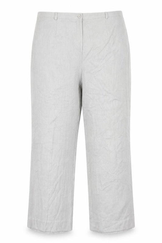 Annabelle Womens Grey  Polyester Trousers  Size 18 L26 in Regular Button