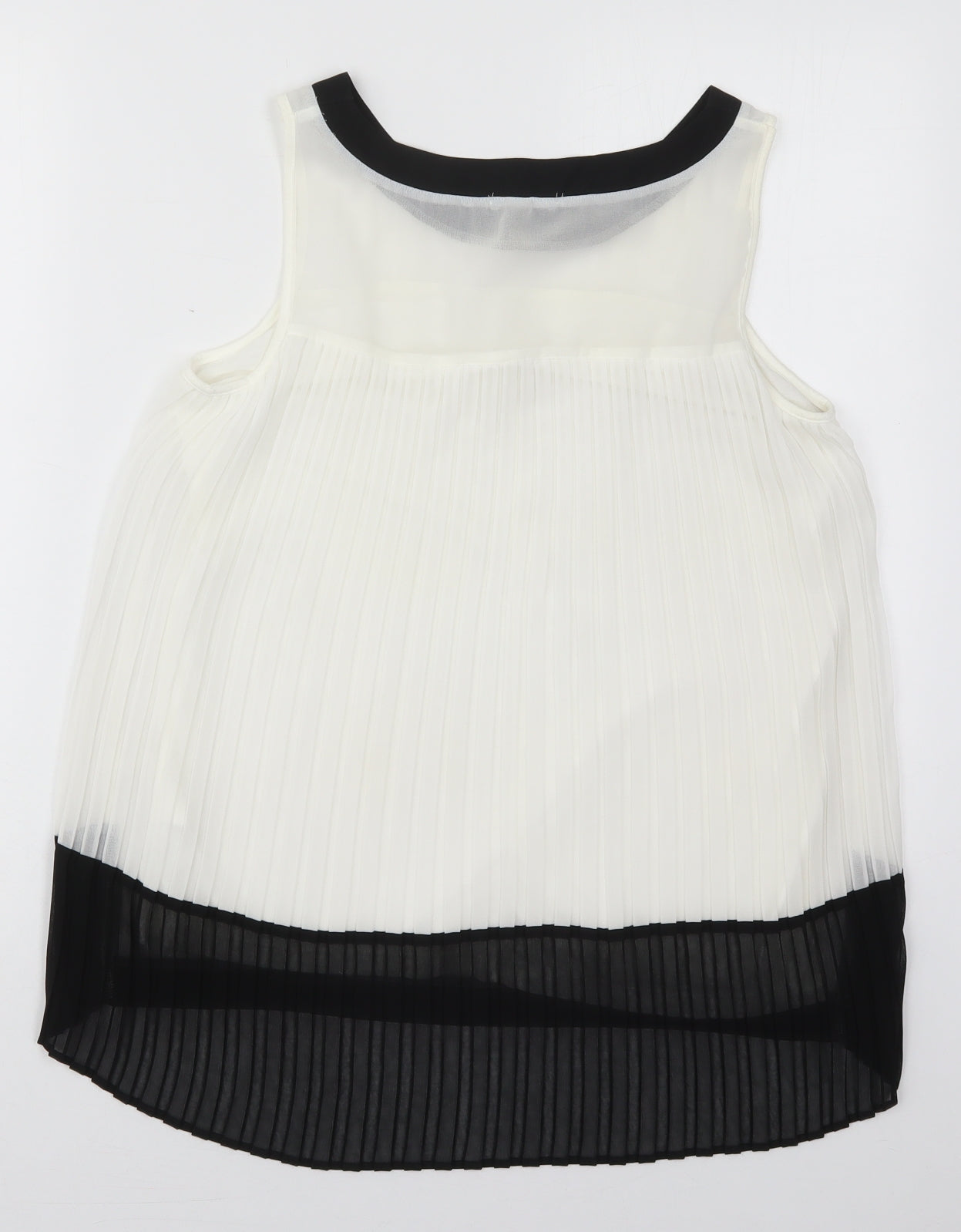 Intimissimi Womens White  Viscose Basic Tank Size M Round Neck