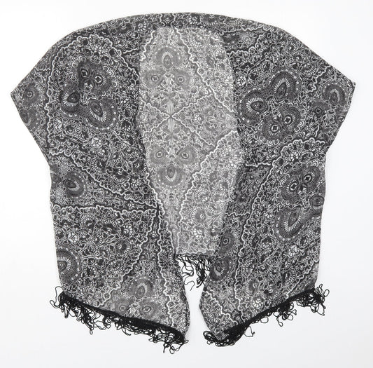 Atmosphere Womens Black Paisley  Kimono Jacket Size S