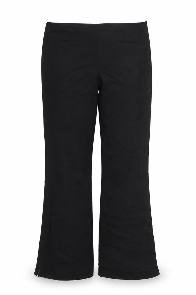 NEXT Womens Black  Acetate Trousers  Size 10 L29 in Regular Zip