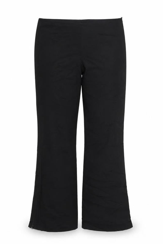 NEXT Womens Black  Acetate Trousers  Size 10 L29 in Regular Zip