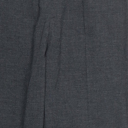 Bonmarché Womens Grey Polyester Trousers Size 14 L27 in Regular Button