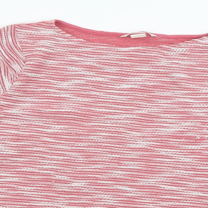 H&M Womens Pink Crew Neck  Polyester Pullover Jumper Size S