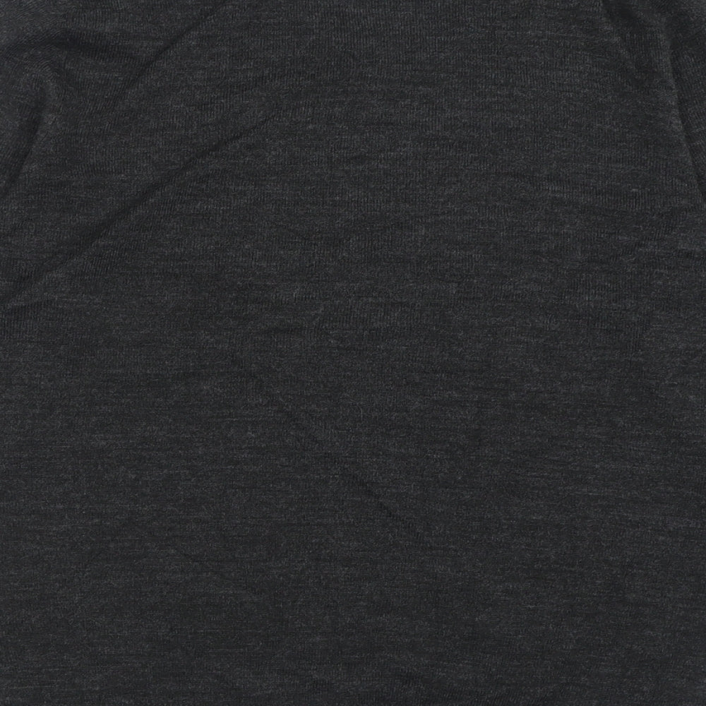 NEXT Mens Grey V-Neck  Acrylic Pullover Jumper Size M