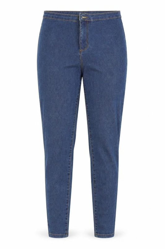Denim & Co. Womens Blue  Cotton Jegging Jeans Size 14 L29 in Slim Zip