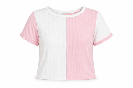 Boohoo Womens Pink Striped Polyester Pullover Sweatshirt Size 8  Pullover