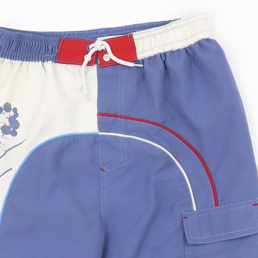 Preworn Boys Blue  100% Polyester  Shorts Size 9-10 Years  Regular Drawstring - Athletic style