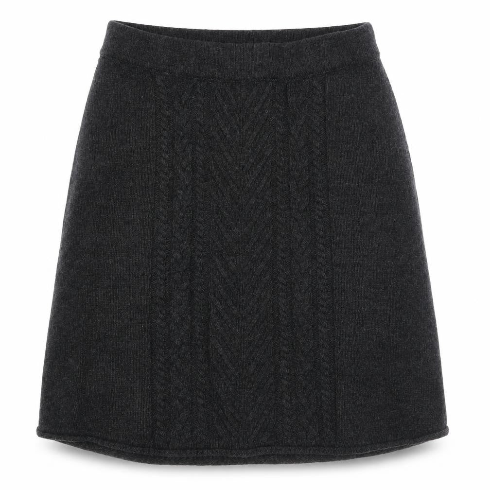 Hatley Womens Grey  Acrylic A-Line Skirt Size S