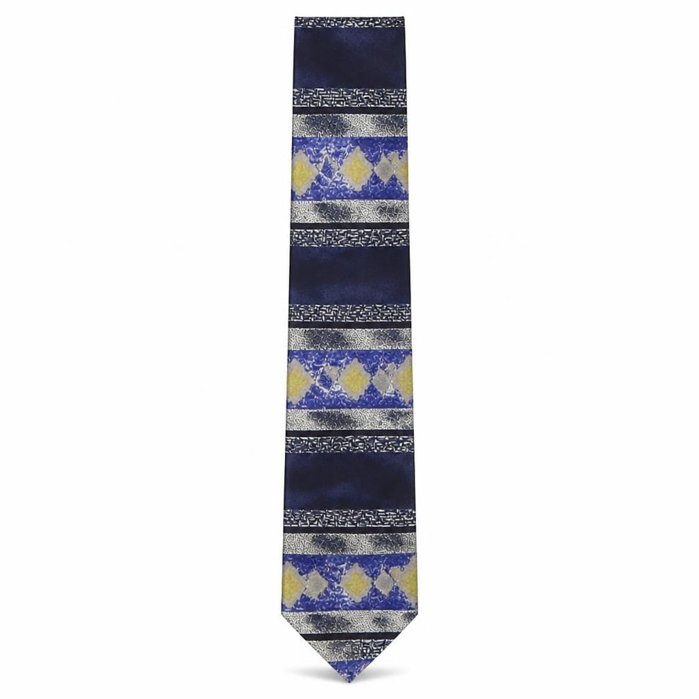 House of Fraser Mens Multicoloured Geometric Polyester Pointed Tie One Size