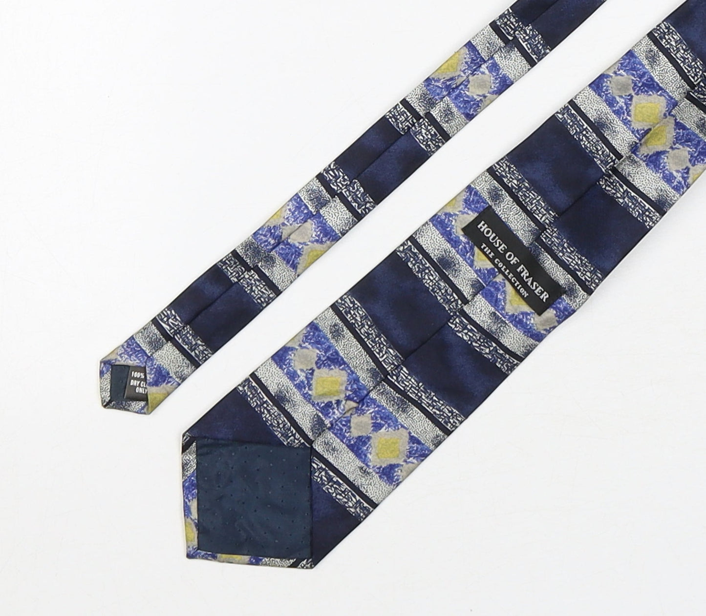 House of Fraser Mens Multicoloured Geometric Polyester Pointed Tie One Size