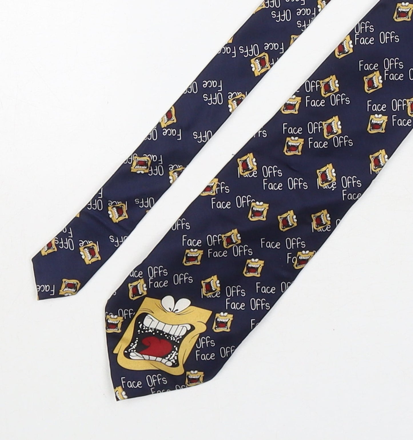 Carnaval Mens Multicoloured Geometric Silk Pointed Tie One Size - Face Offs