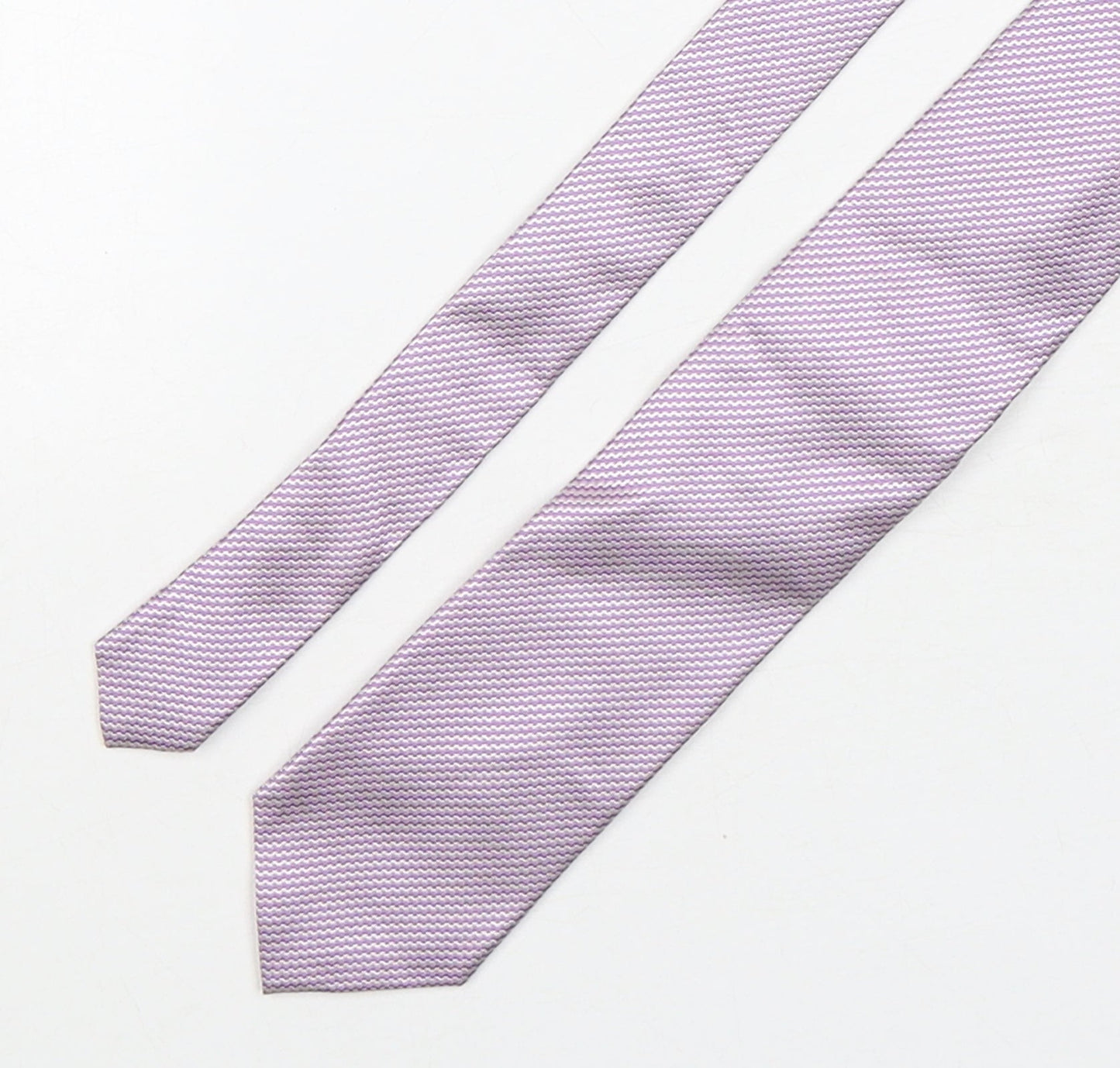 The Savile Row Company Mens Pink Geometric Silk Pointed Tie One Size