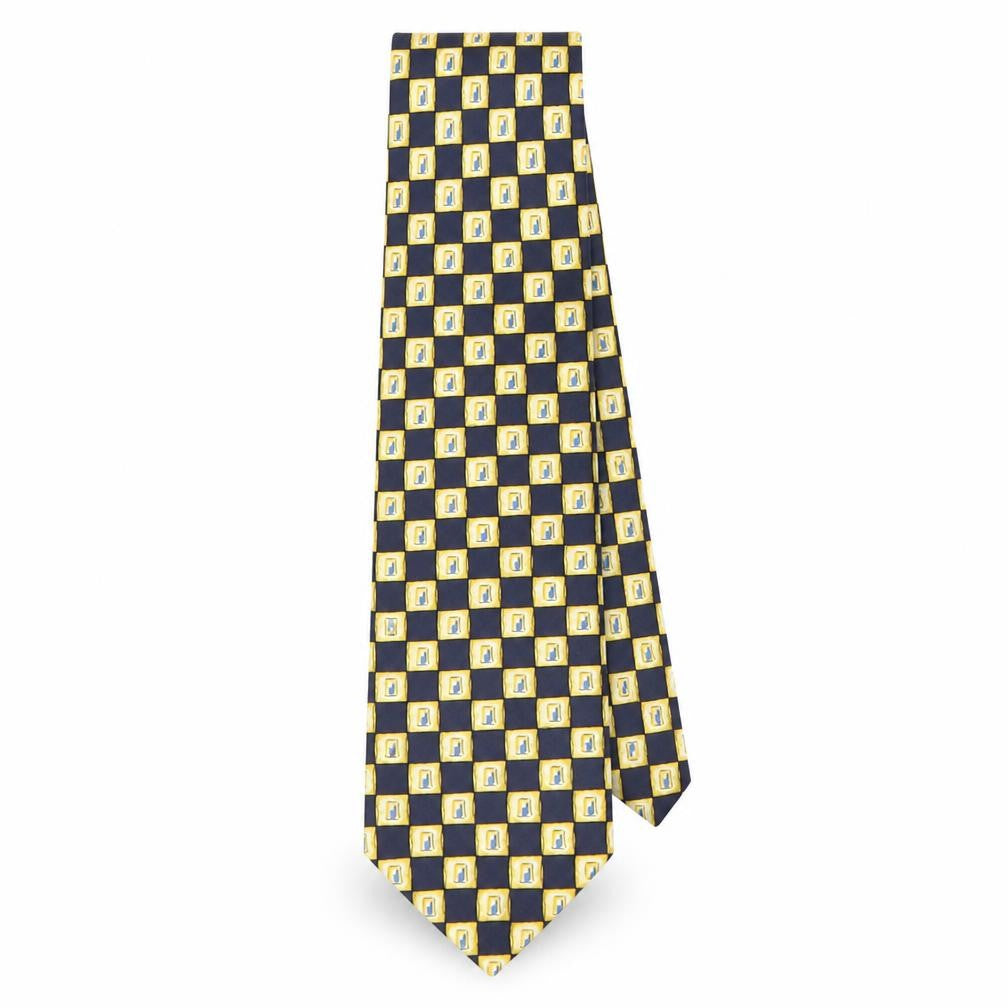 Charles Mens Multicoloured Plaids & Checks Silk Pointed Tie One Size