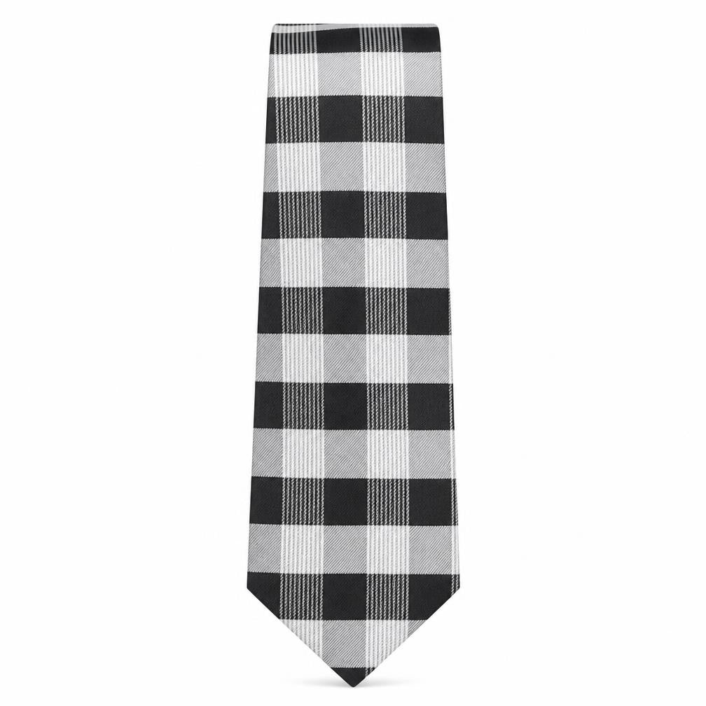 Cezan  Mens Multicoloured Plaids & Checks Silk Pointed Tie One Size