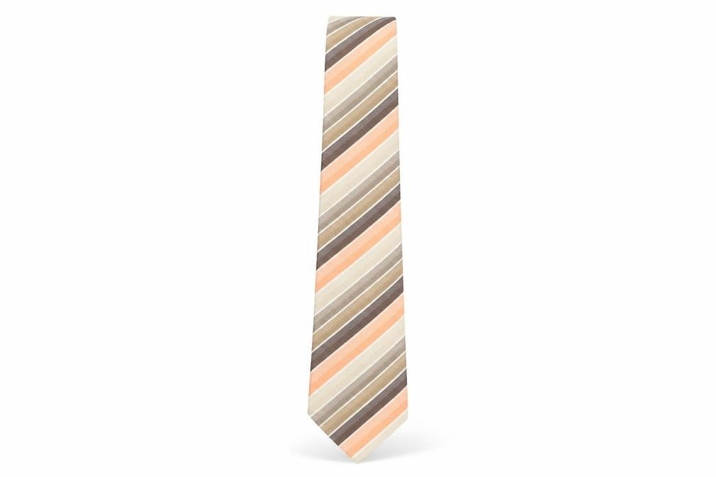 NEXT Mens Multicoloured Striped Silk Pointed Tie One Size
