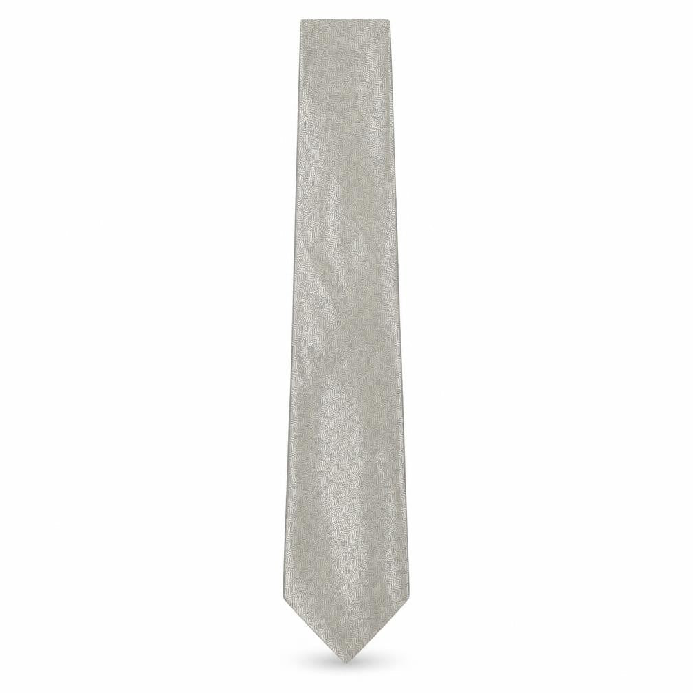 Next Mens Beige Geometric Polyester Pointed Tie One Size