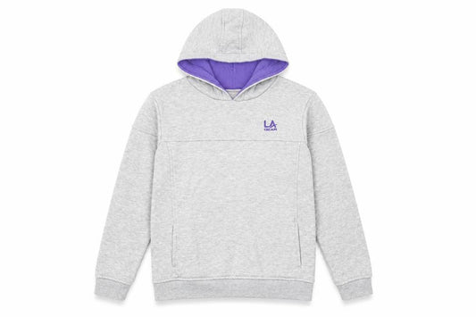 LA Gear Girls Grey  Cotton Pullover Hoodie Size 13 Years  Pullover