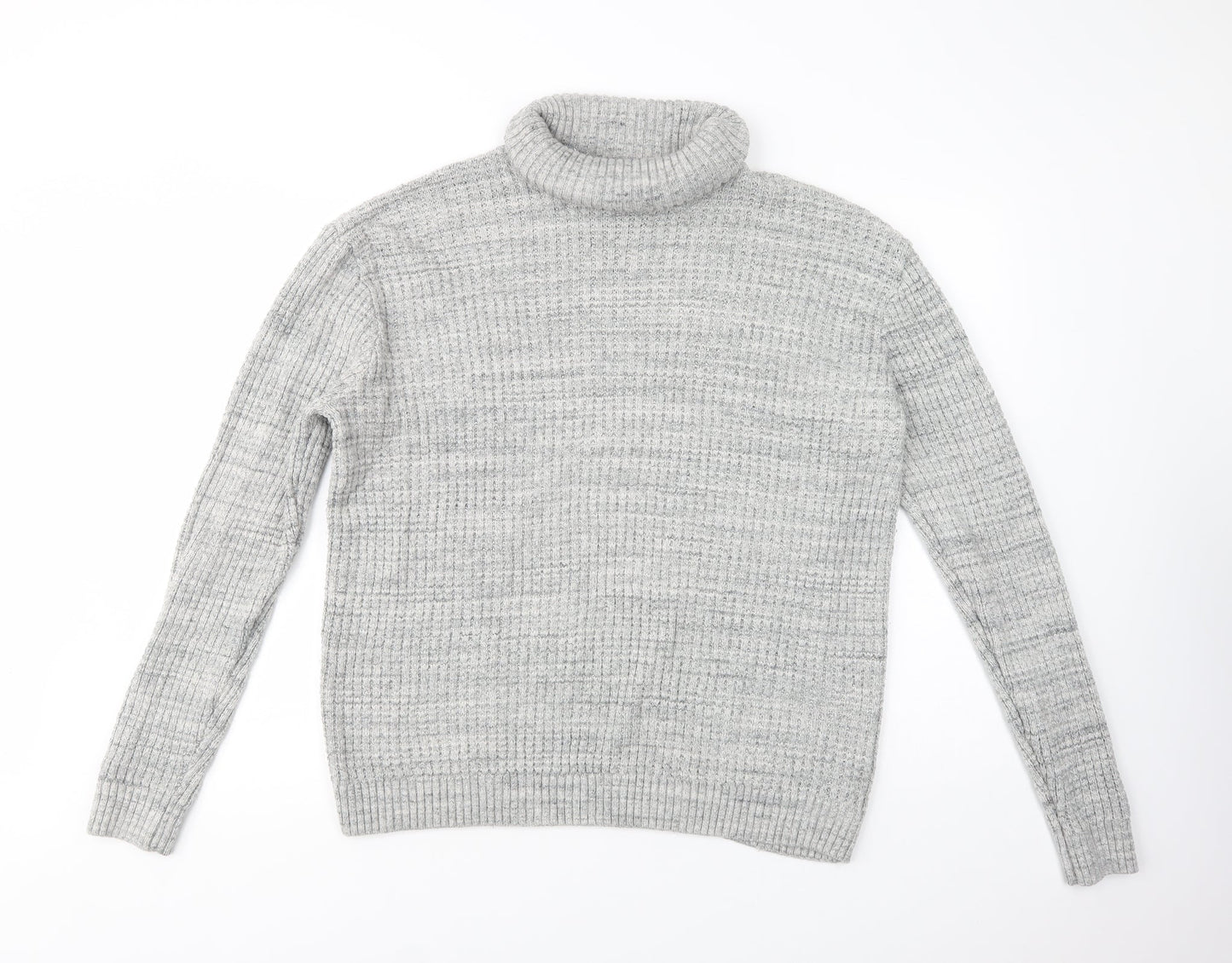 NEXT Womens Grey Roll Neck  Acrylic Pullover Jumper Size XL