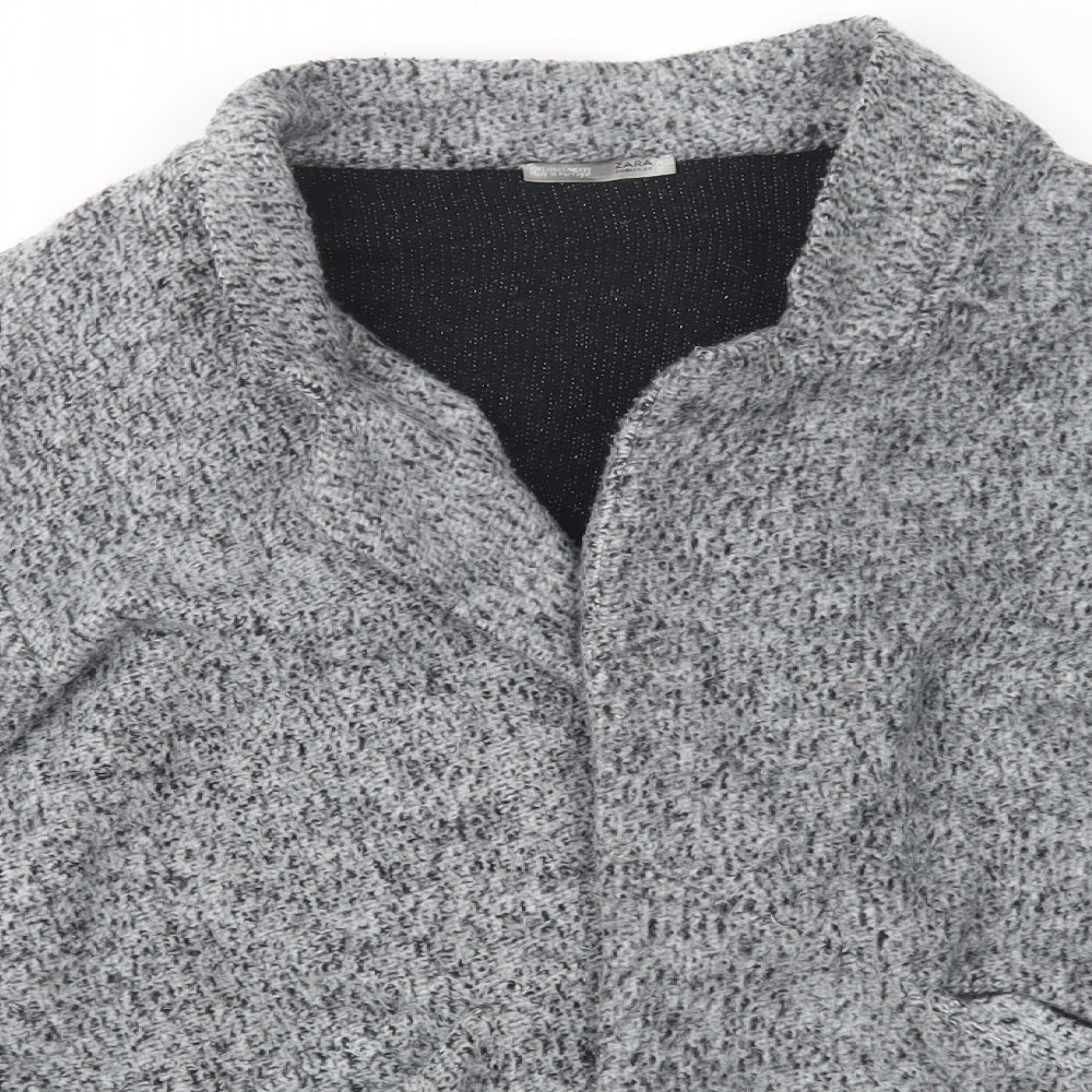 Zara Womens Grey   Jacket Coatigan Size L