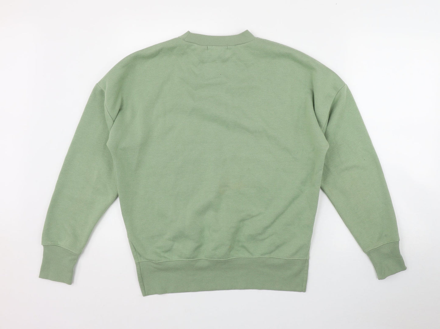 Primark Womens Green  Cotton Pullover Sweatshirt Size 6