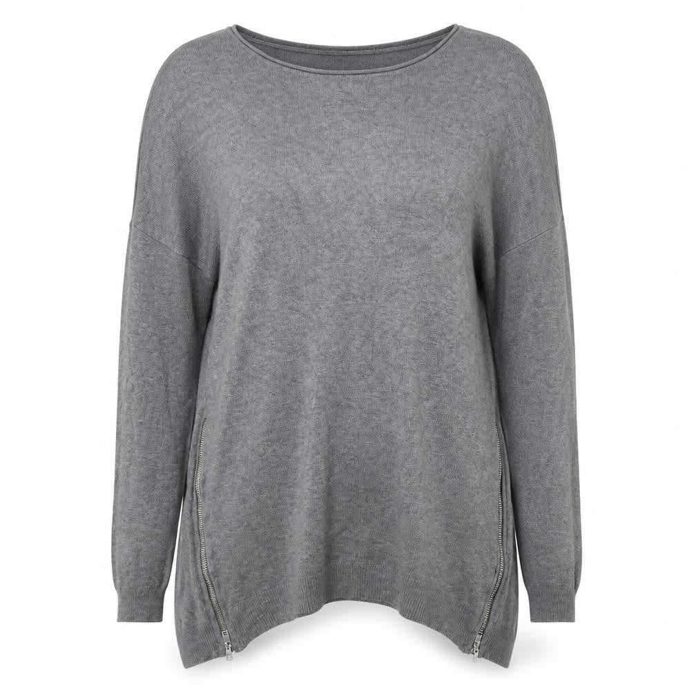 Atmosphere Womens Grey Round Neck  Viscose Pullover Jumper Size 14