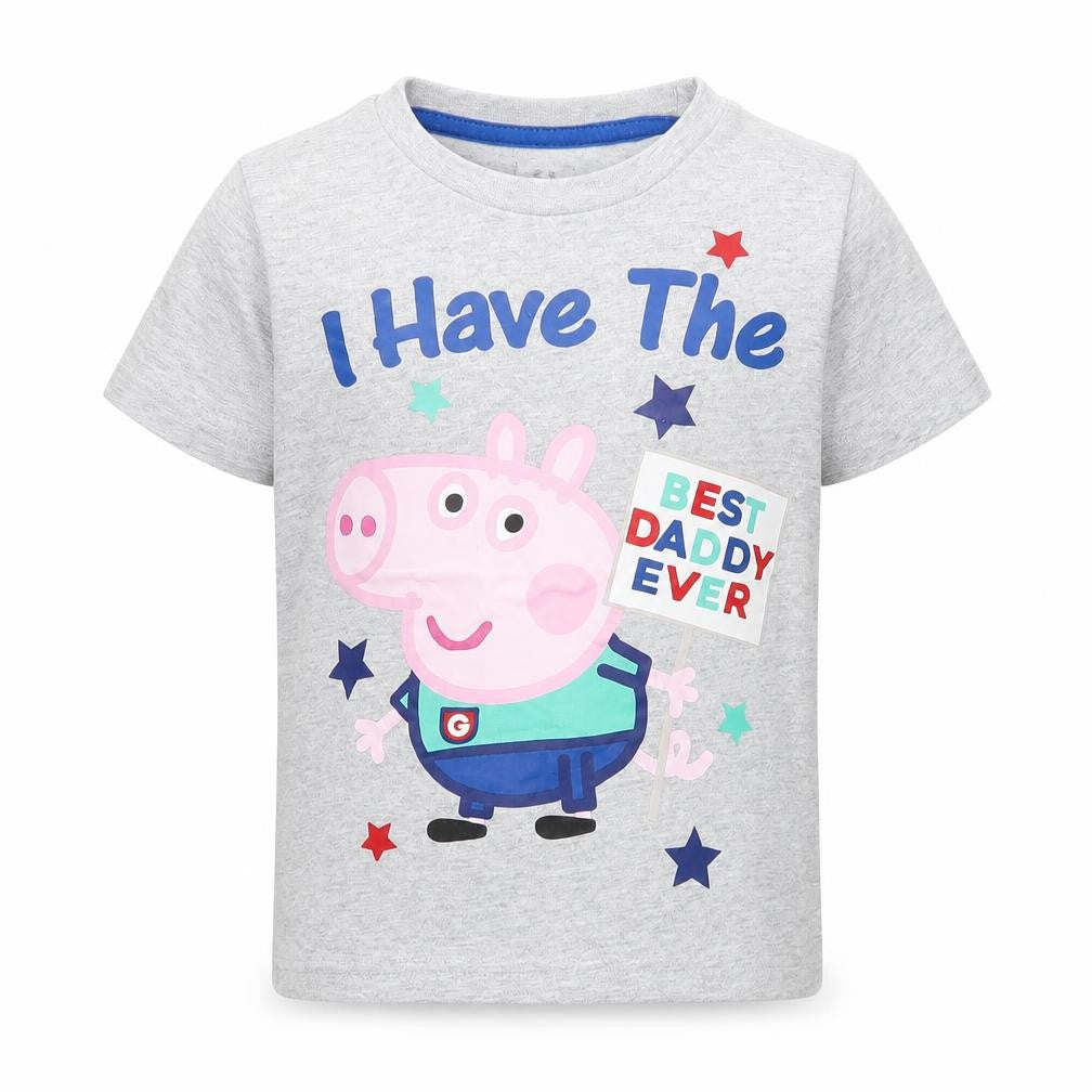 ABD Ltd Boys Grey  Cotton Pullover Polo Size 4-5 Years Round Neck Pullover - Peppa Pig