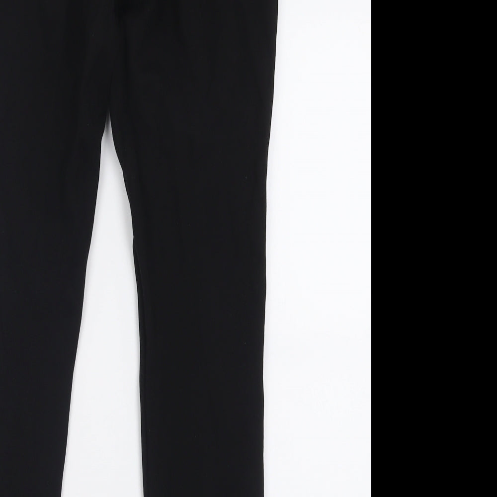 Dunnes Stores Womens Black  Viscose Capri Trousers Size S L26 in Regular