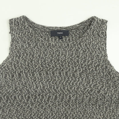 Next Womens Multicoloured  Cotton Basic Tank Size 10 Crew Neck