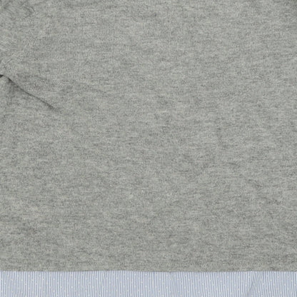 Dorothy Perkins Womens Grey Crew Neck  Acrylic Pullover Jumper Size 8