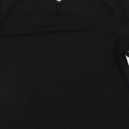 H&M Womens Black  Polyester Basic T-Shirt Size S Round Neck