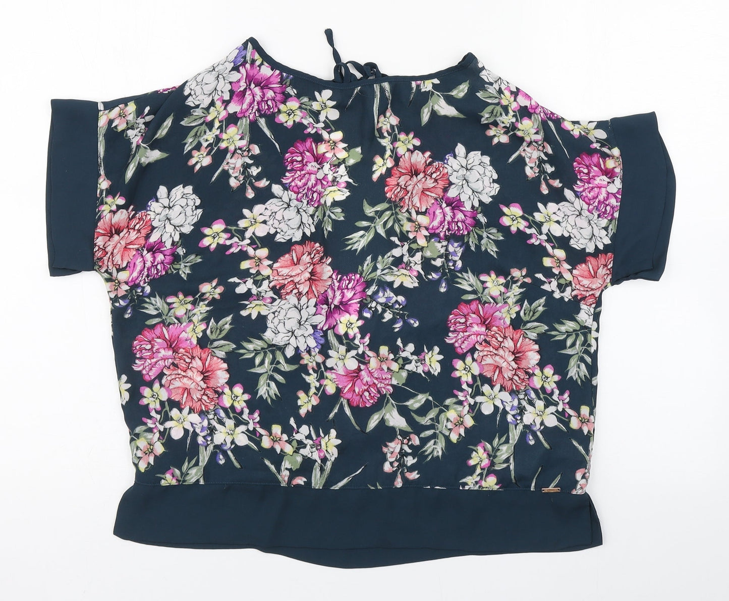 Atmosphere Womens Multicoloured Floral Polyester Basic Blouse Size 10 Round Neck