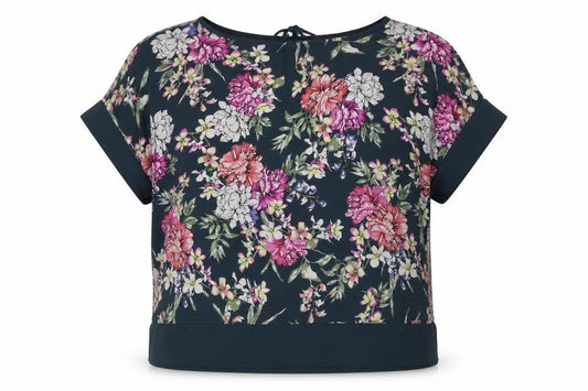 Atmosphere Womens Multicoloured Floral Polyester Basic Blouse Size 10 Round Neck