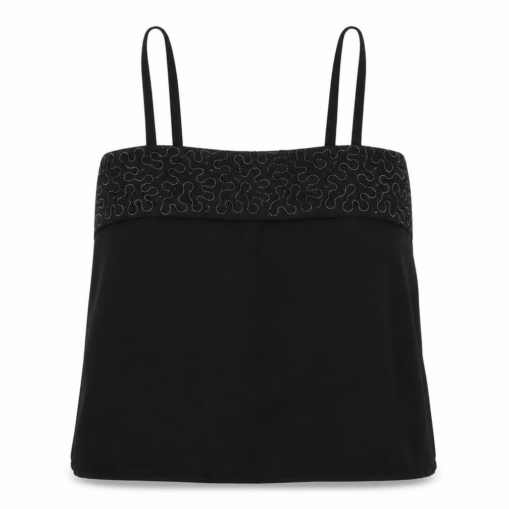 Cosie&Co Womens Black  Polyester Camisole Blouse Size 12 Square Neck